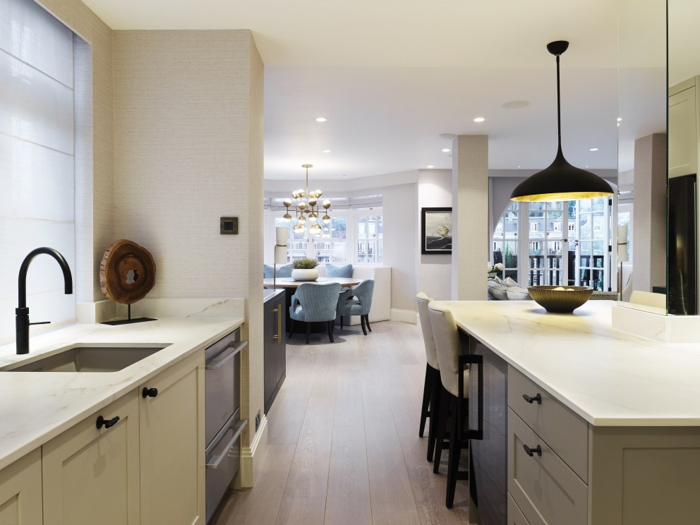 Eton Riverside | Open plan kitchen-living space | Interior Designers